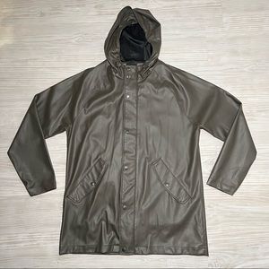 Forever 21 Men’s Fashion Olive Rain Jacket F21 NWT
